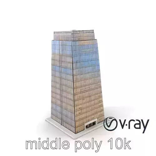 Reflective Neon Skyscraper model pack