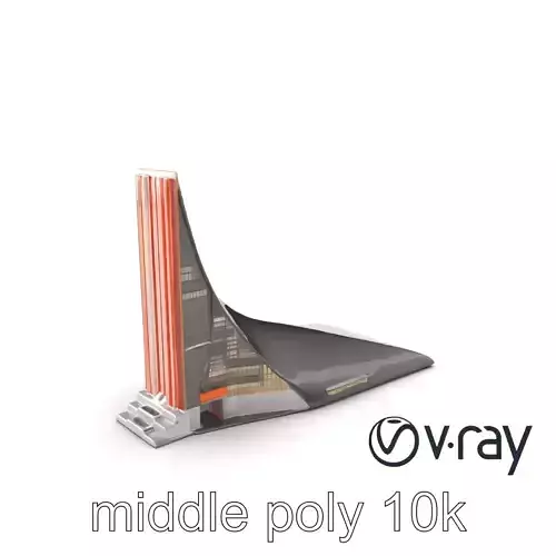 Futuristic Skyscraper Neon Facade model pack