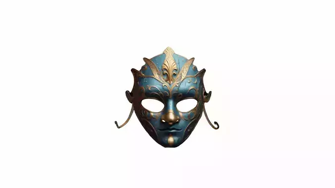 Venetian Masquerade Carnival Mask 3d Render