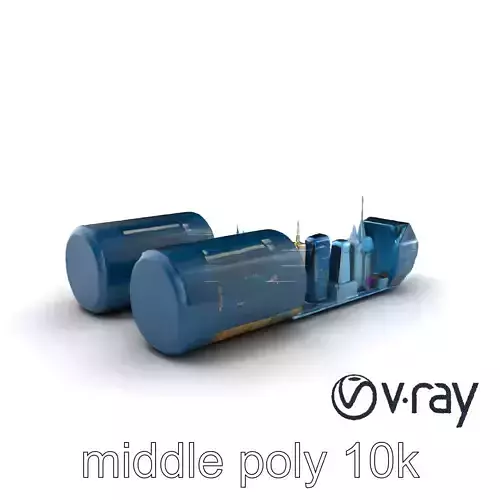 Futuristic Skyscraper Neon Cityscape model pack