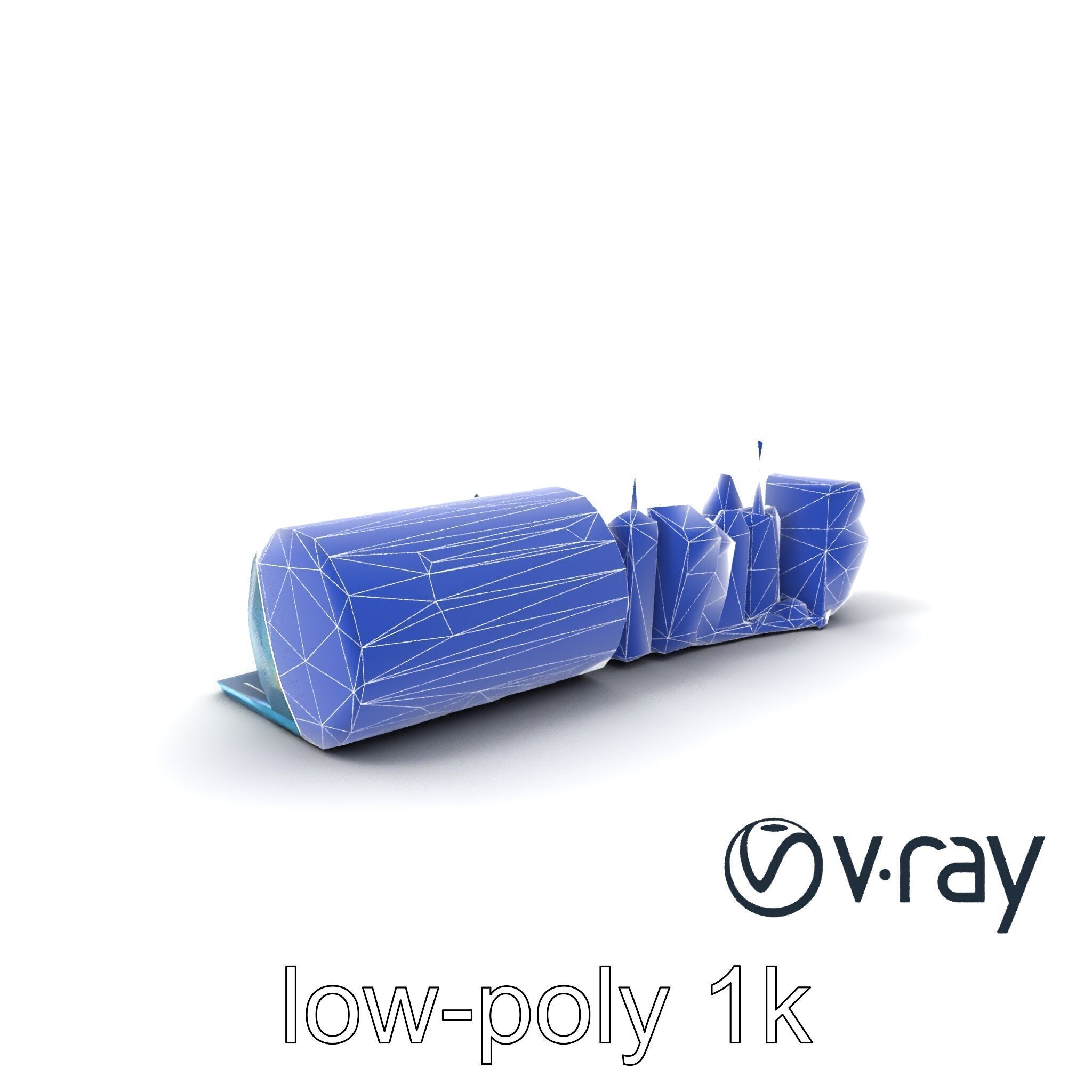 Futuristic Skyscraper Neon Cityscape model pack Low-poly 3D model_21