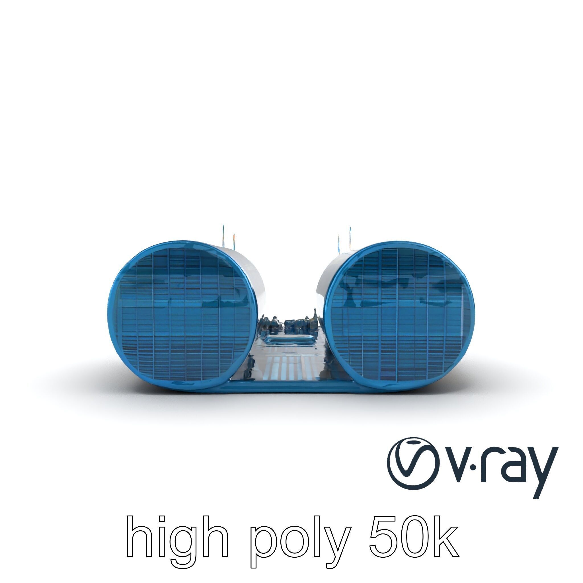 Futuristic Skyscraper Neon Cityscape model pack Low-poly 3D model_14