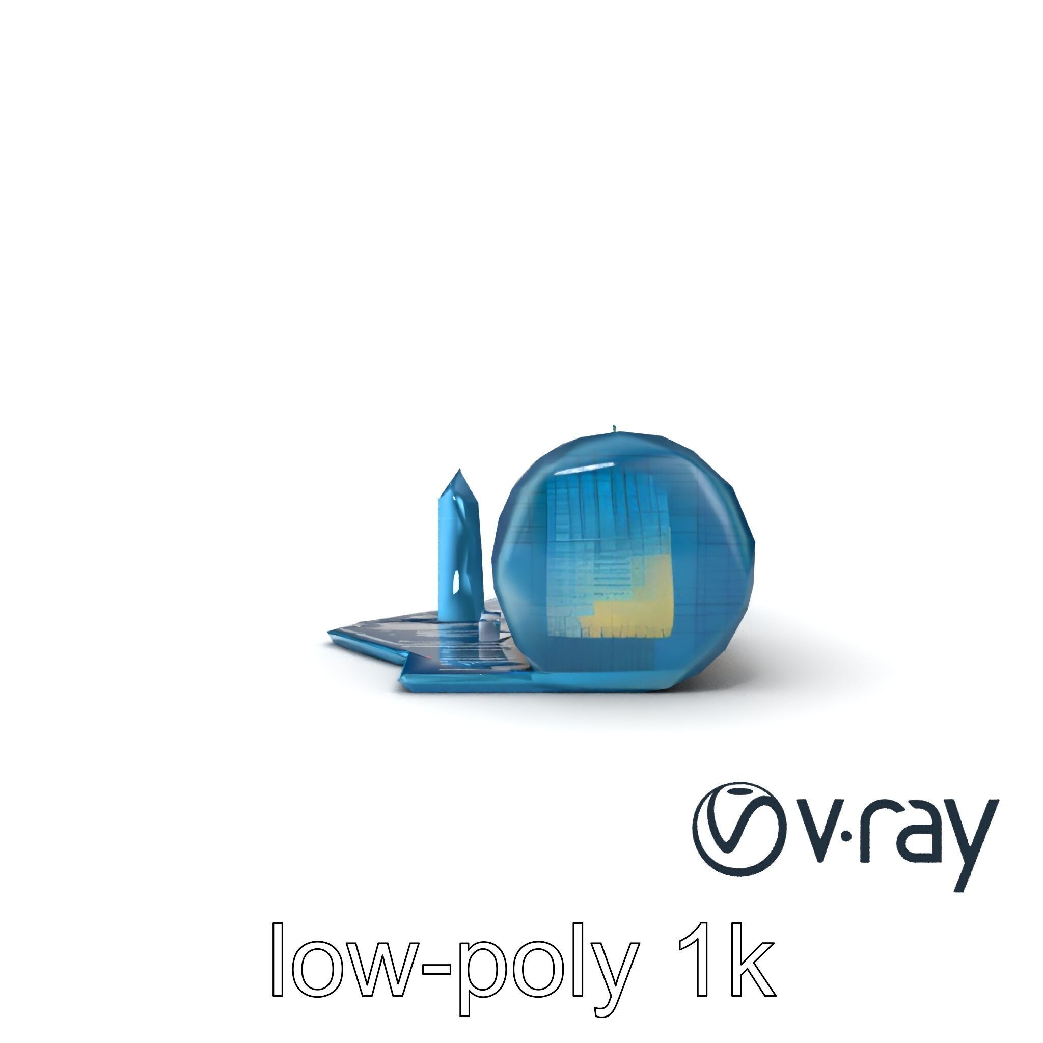 Futuristic Skyscraper Neon Cityscape model pack Low-poly 3D model_13