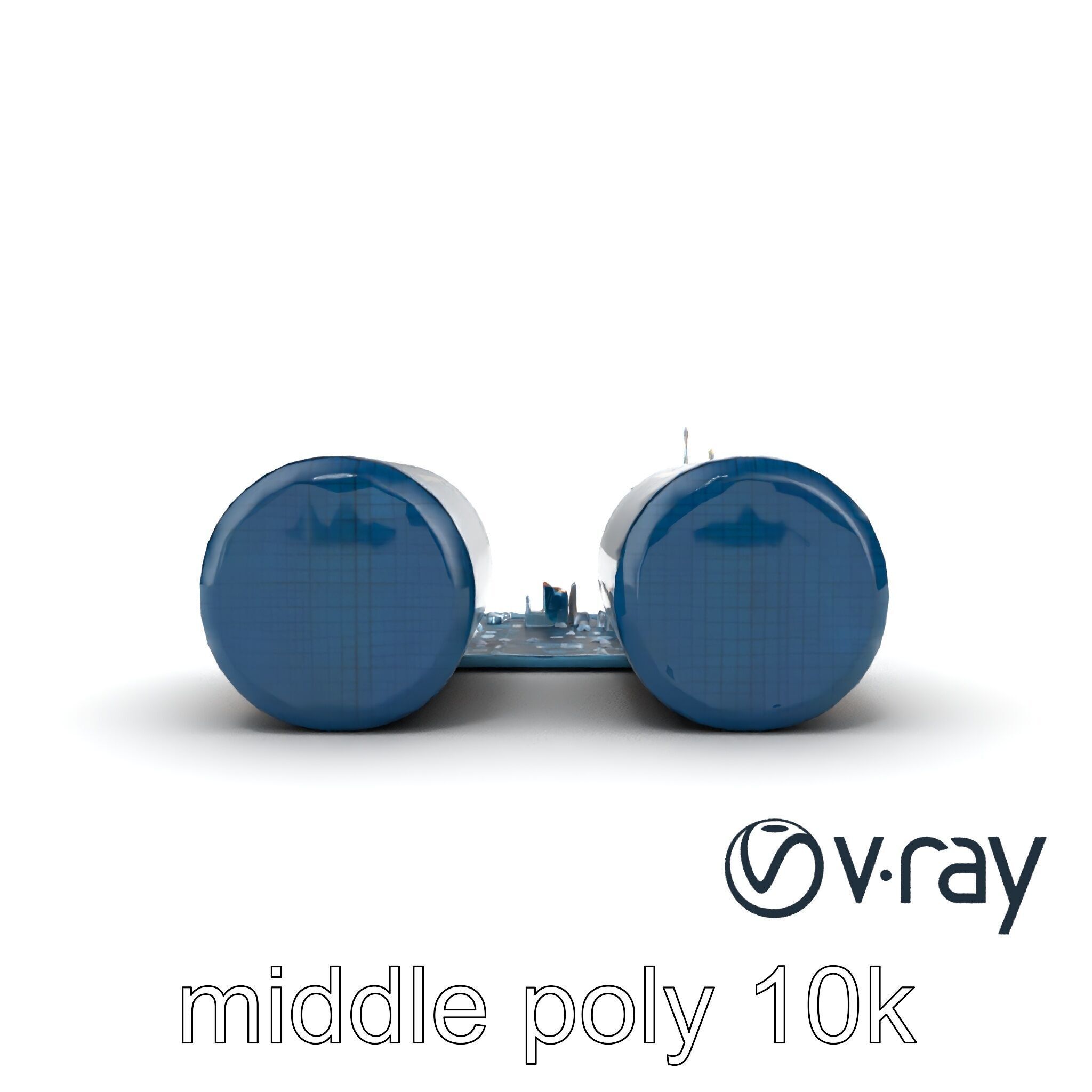 Futuristic Skyscraper Neon Cityscape model pack Low-poly 3D model_16