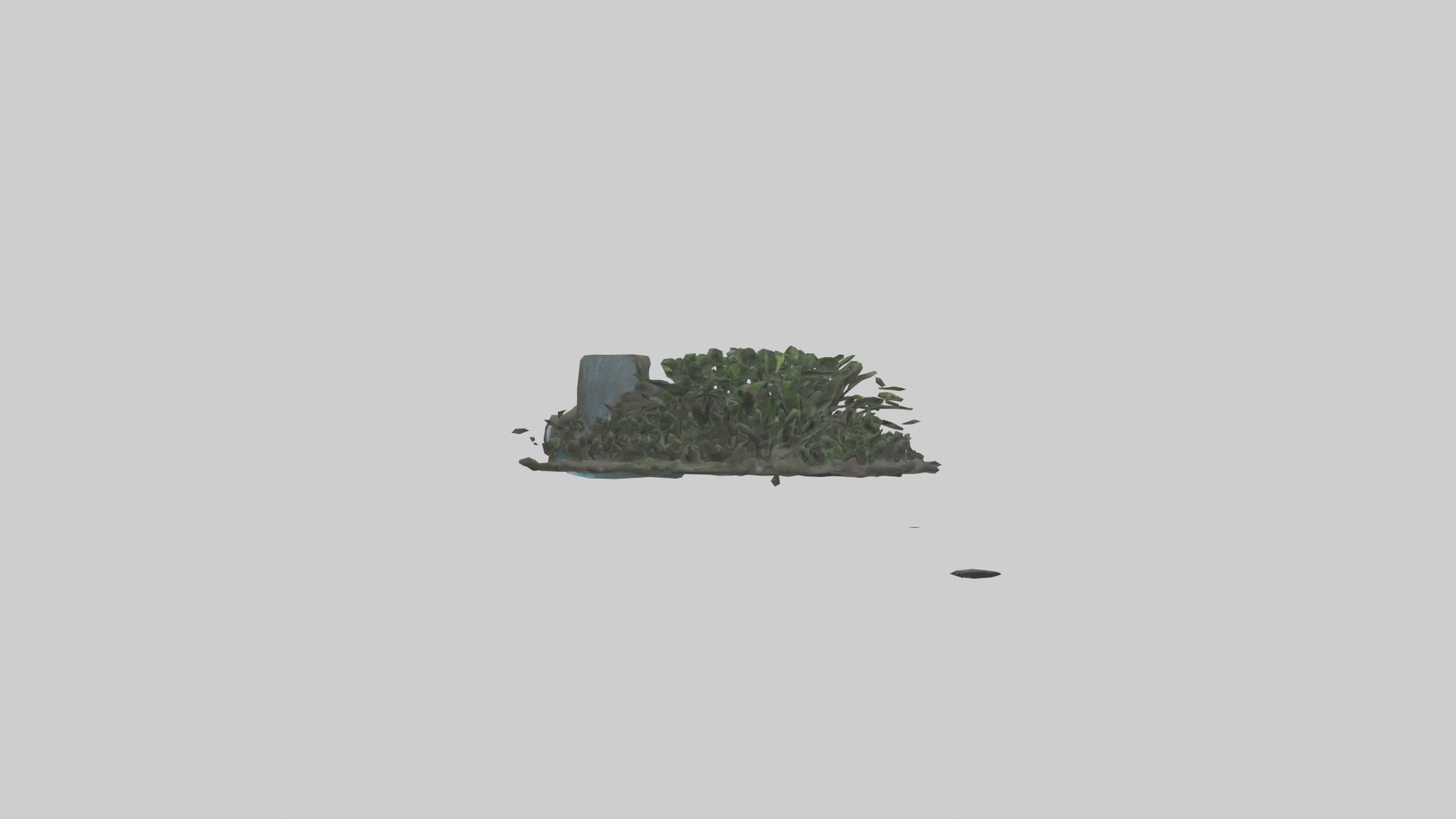 Indoor waterfall model Low-poly 3D model_13