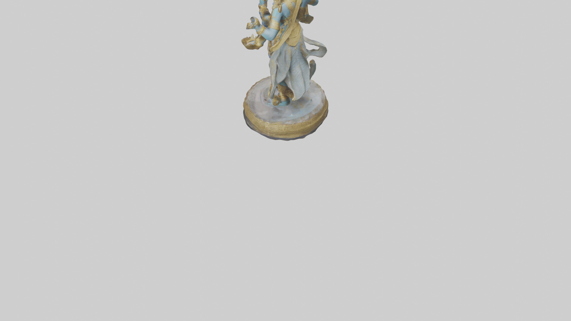 Indra statue model Low-poly 3D model_6