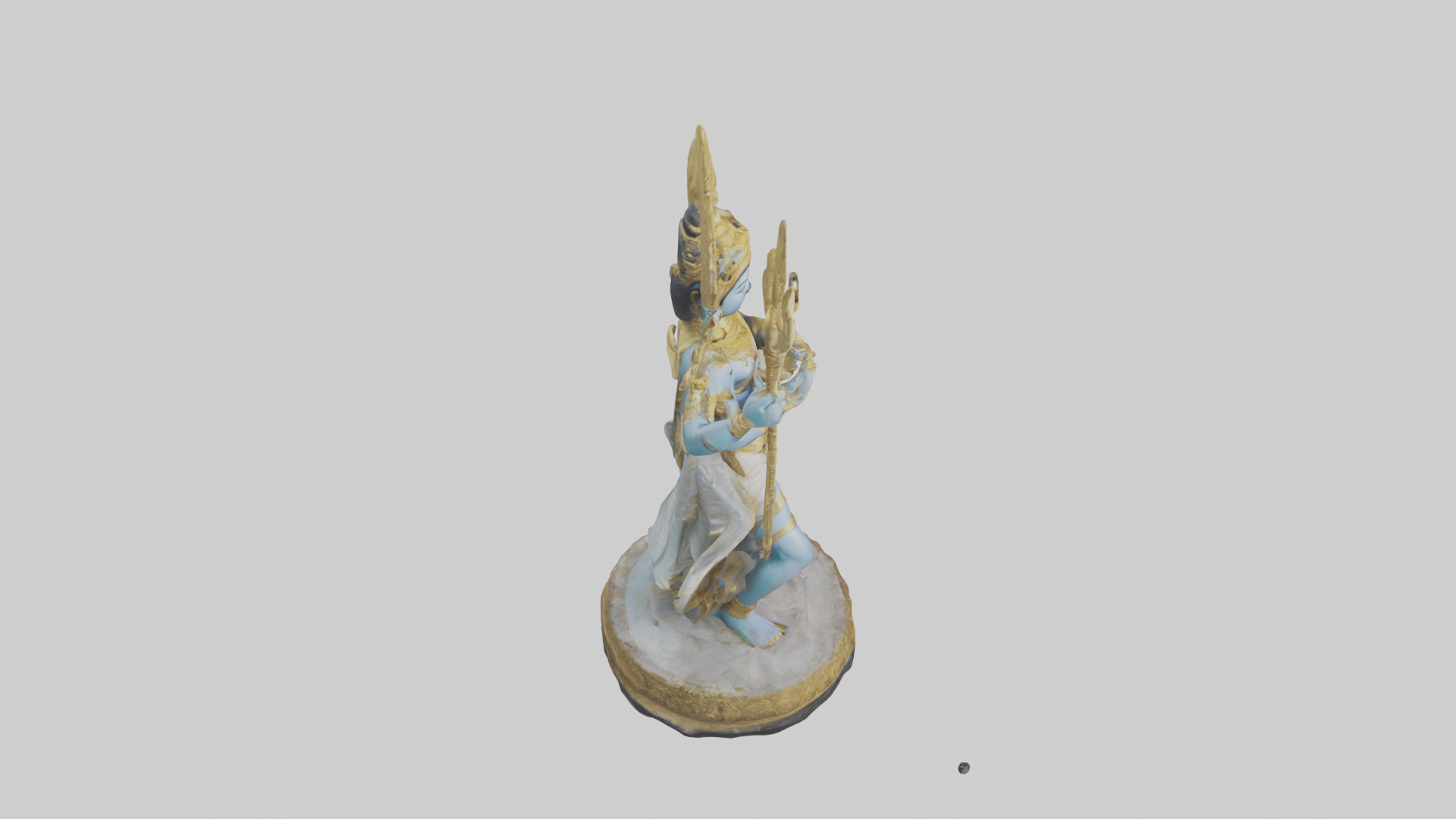 Indra statue model Low-poly 3D model_18