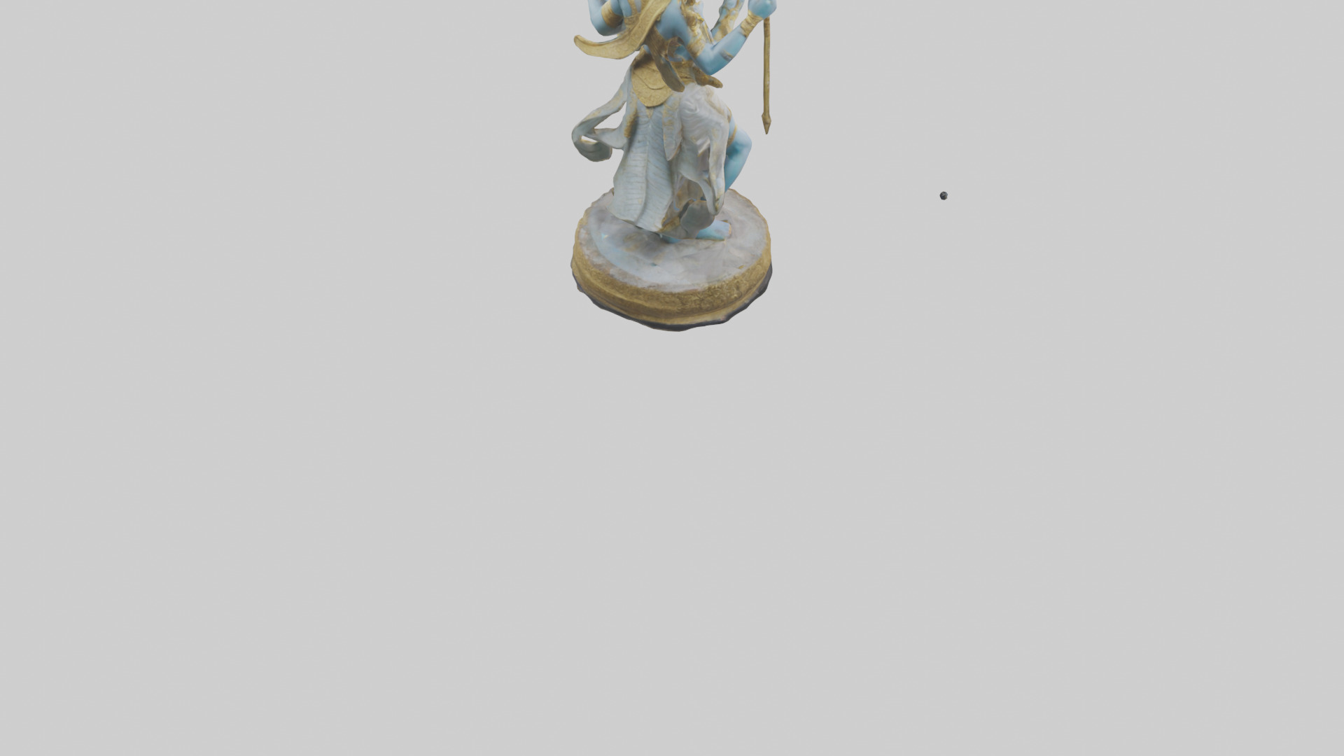 Indra statue model Low-poly 3D model_7