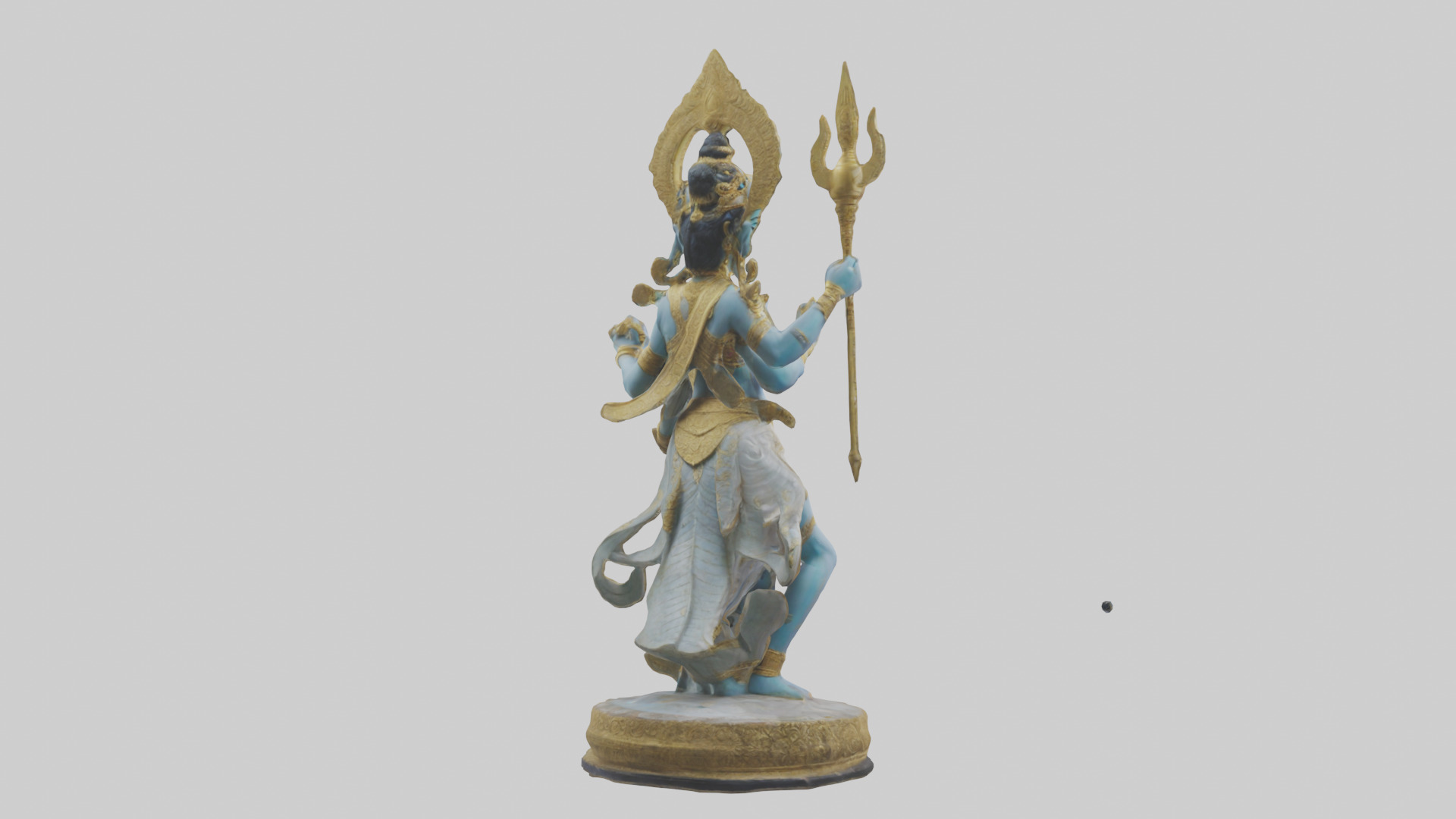 Indra statue model Low-poly 3D model_5