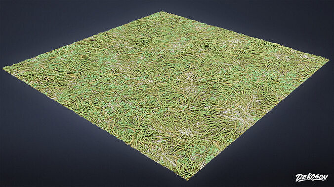 FOLIAGE - Grass Tile 01 - LOW POLY Low-poly 3D model