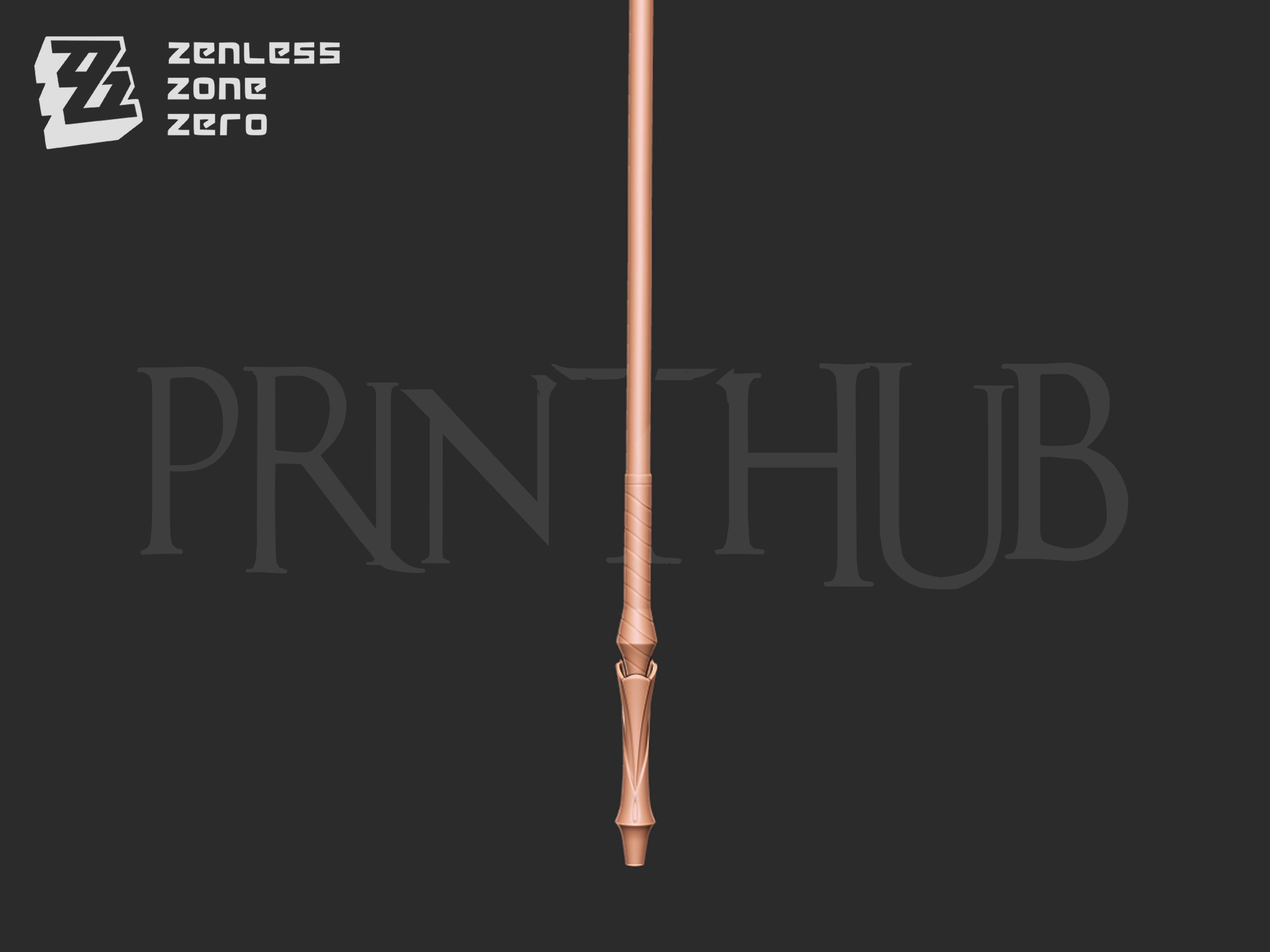 Astra Yao Microphone Staff From Zenless Zone Zero cosplay 3D print model_4