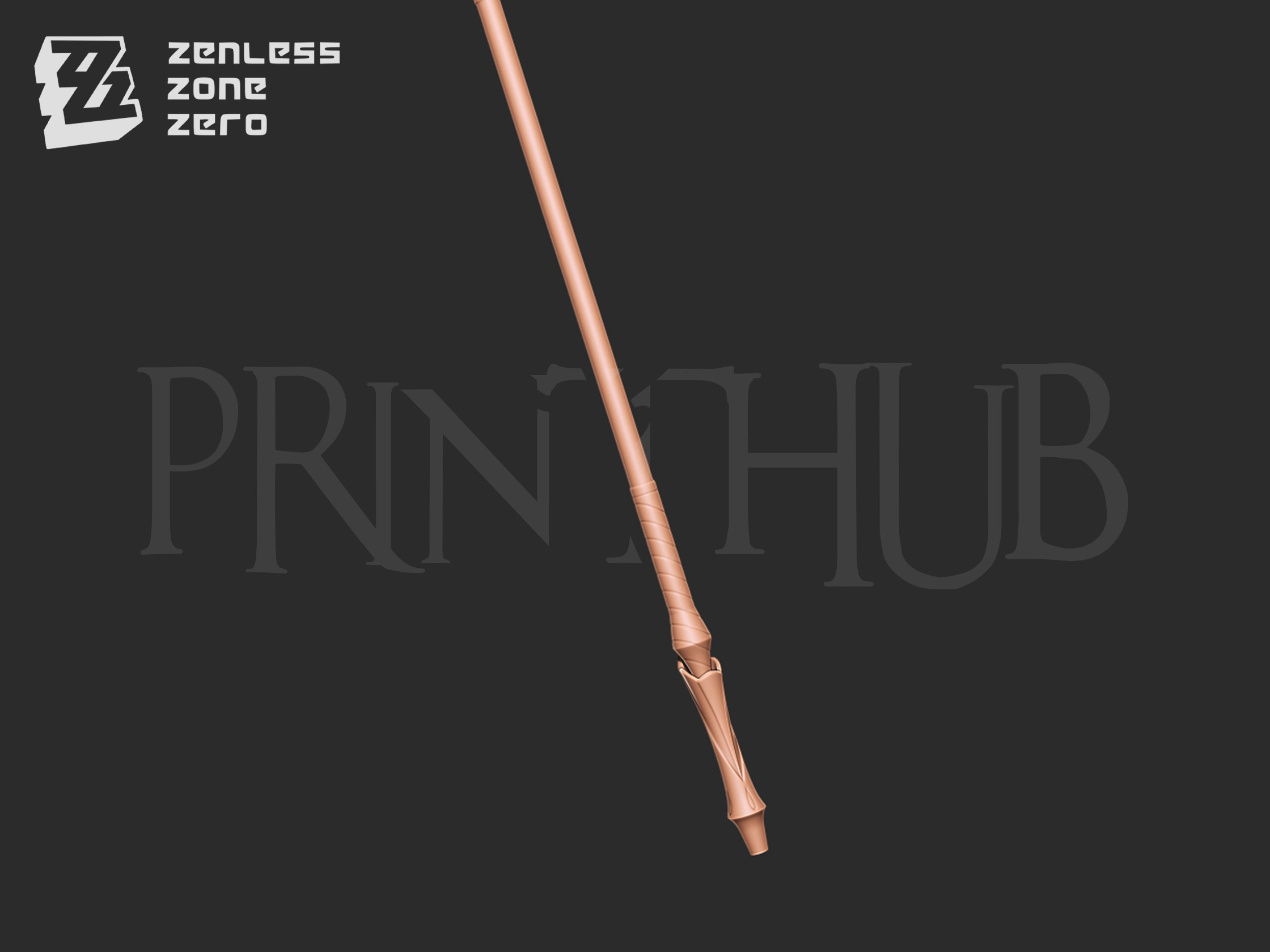 Astra Yao Microphone Staff From Zenless Zone Zero cosplay 3D print model_2