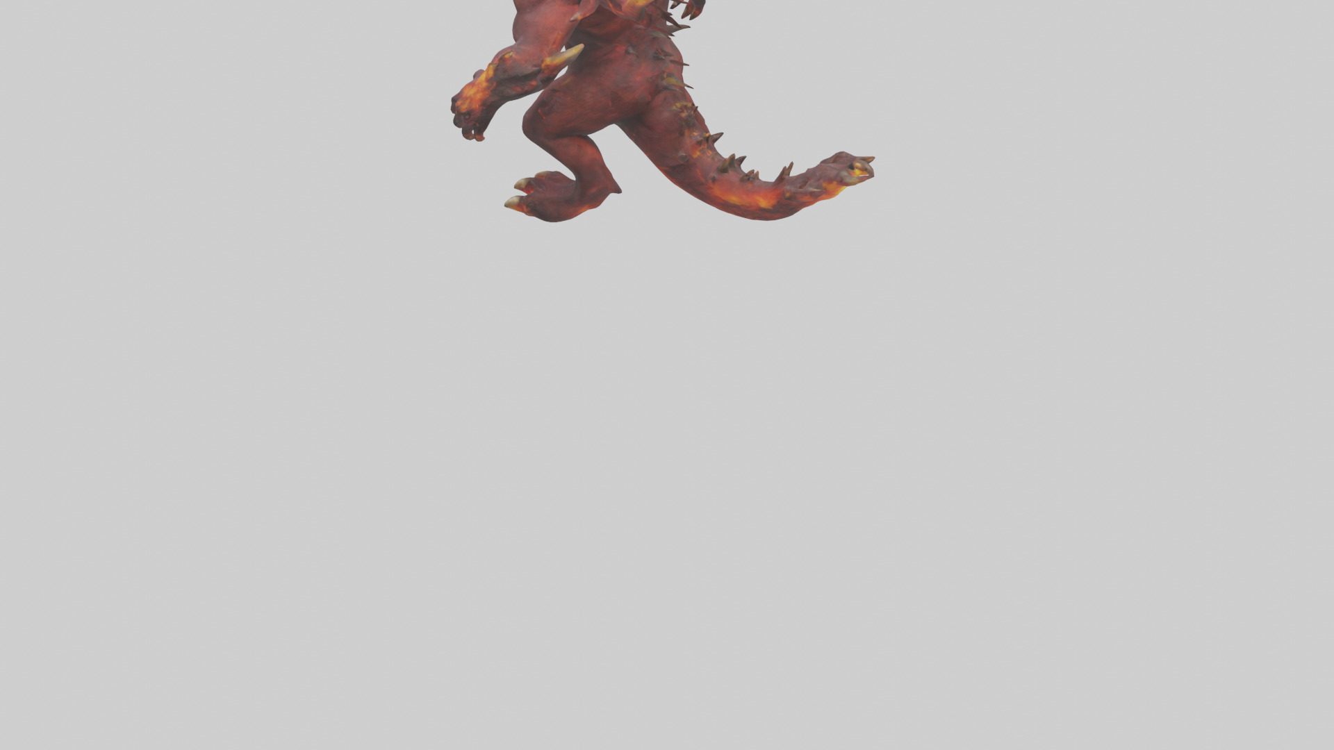Inferno Beast model Low-poly 3D model_6