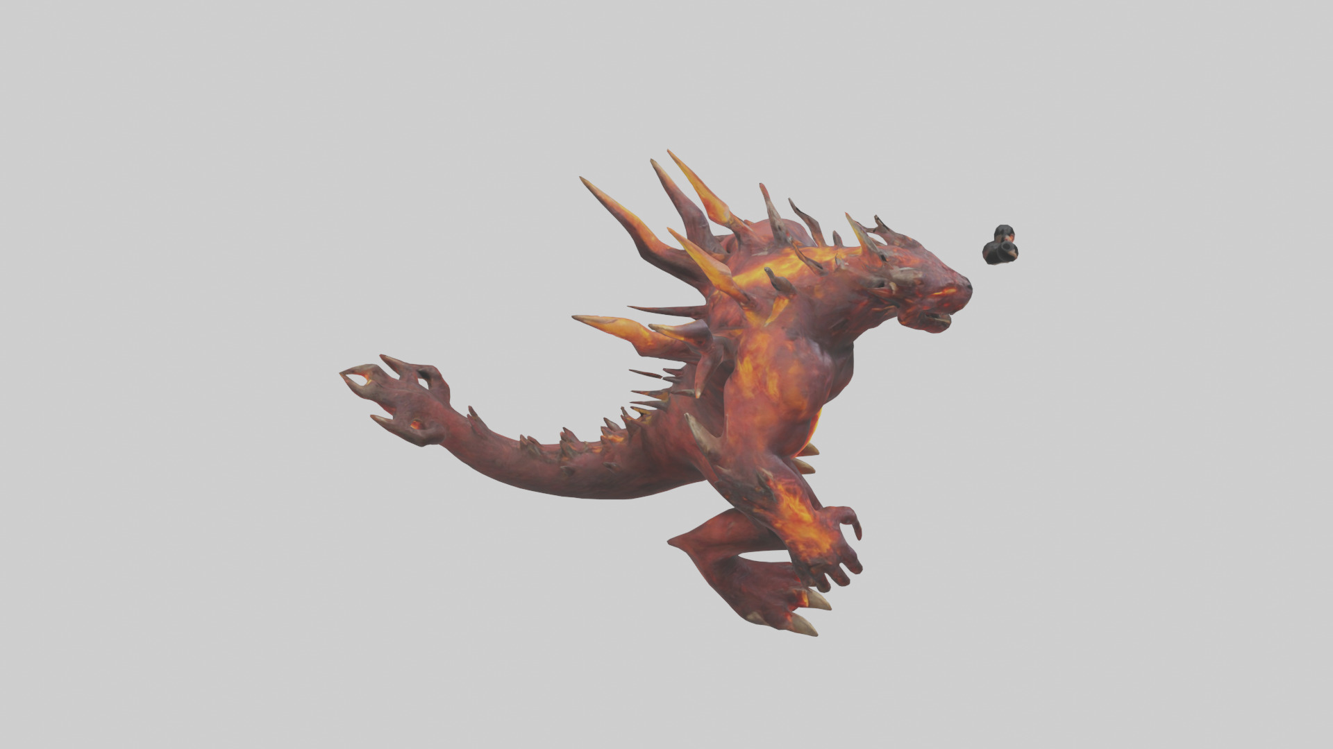 Inferno Beast model Low-poly 3D model_18