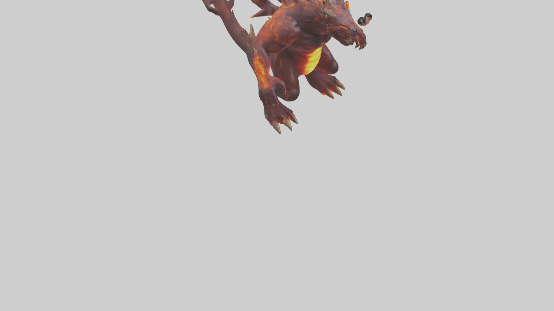 Inferno Beast model Low-poly 3D model_9