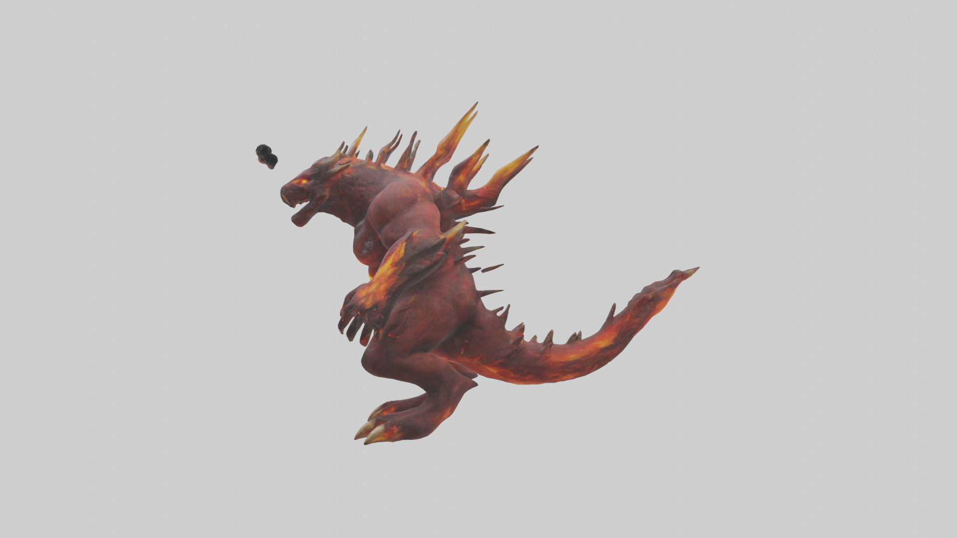 Inferno Beast model Low-poly 3D model_12