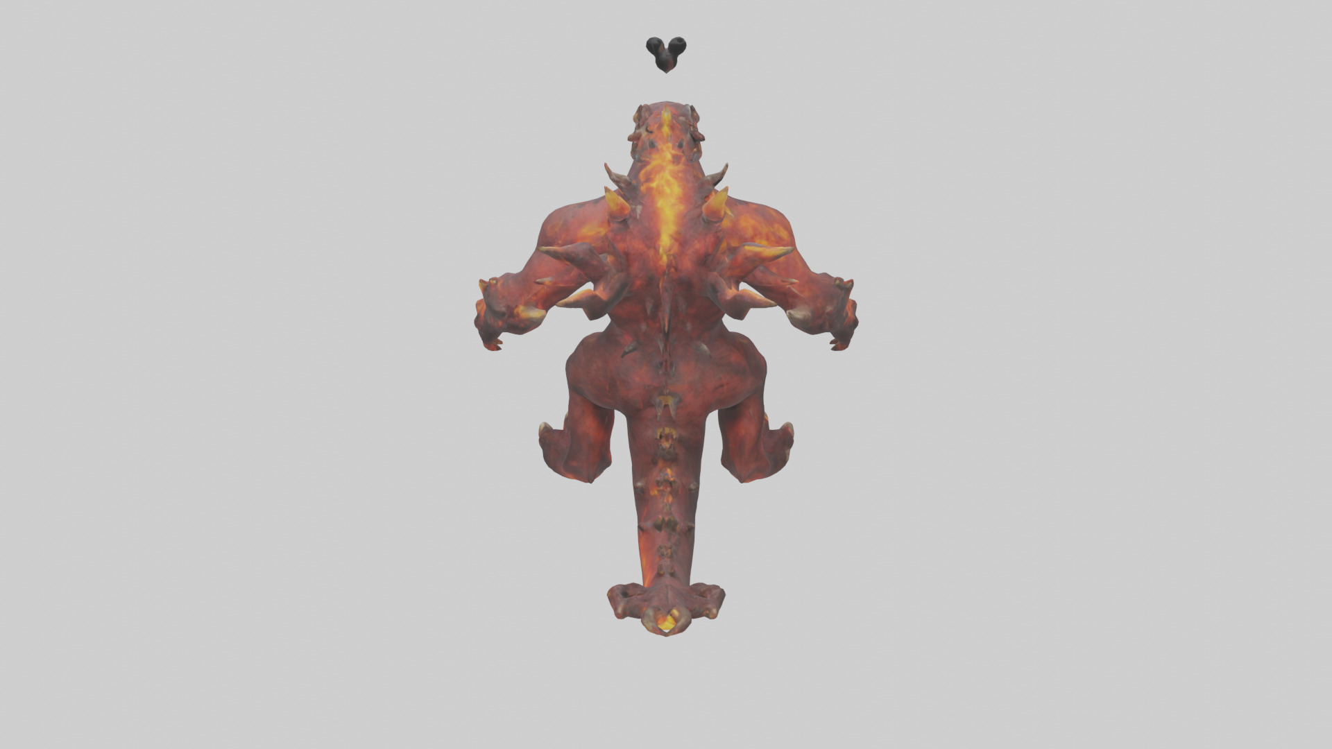 Inferno Beast model Low-poly 3D model_15