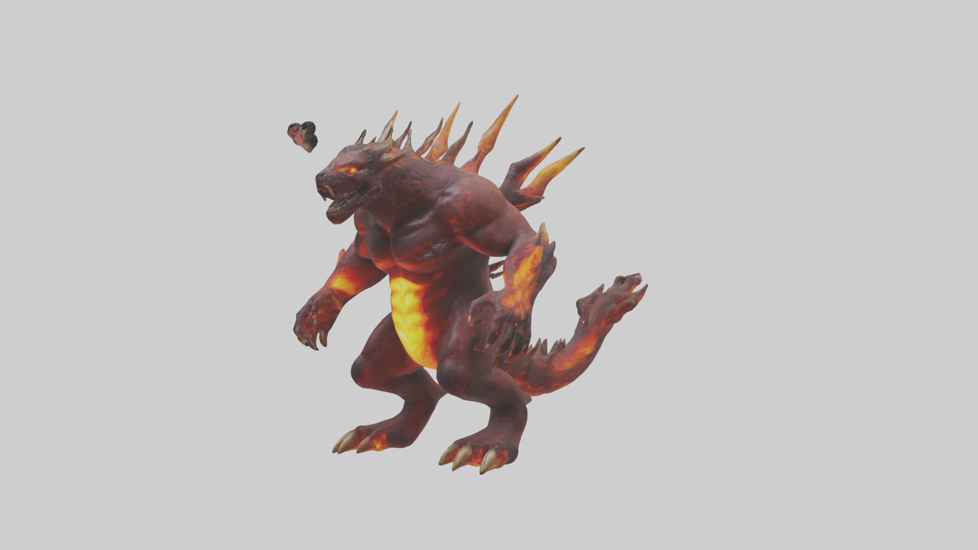 Inferno Beast model Low-poly 3D model_10
