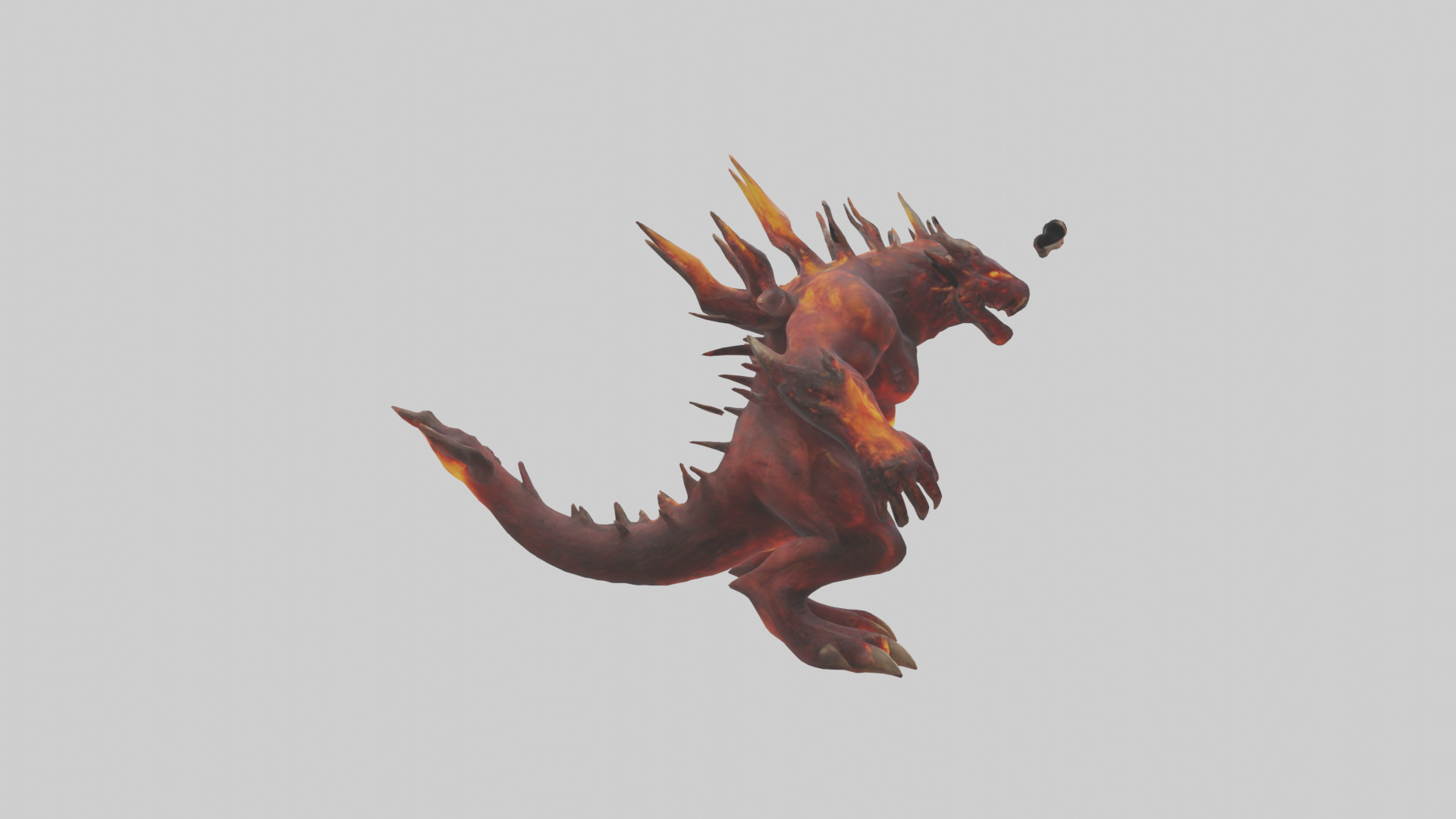 Inferno Beast model Low-poly 3D model_13