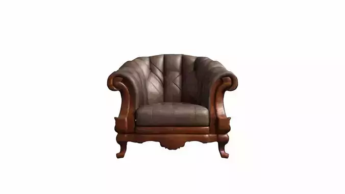  3d Render A Classic Modern Armchair  
