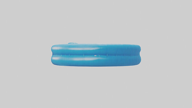 Inflatable Pool model Low-poly 3D model