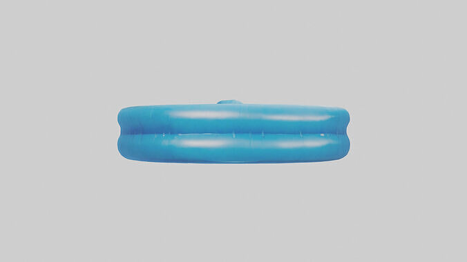 Inflatable Pool model Low-poly 3D model 2