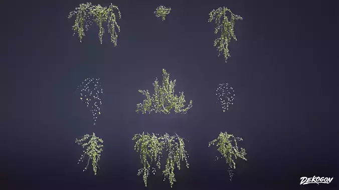 FOLIAGE - Ivy 01 - LOW POLY