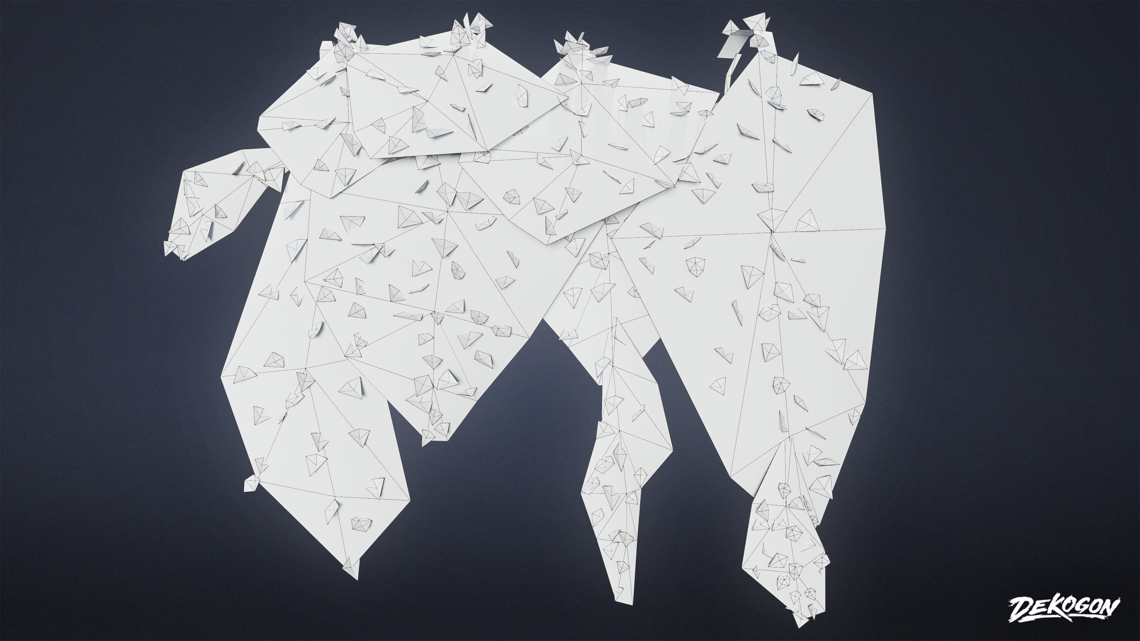 FOLIAGE - Ivy 01 - LOW POLY Low-poly 3D model_9