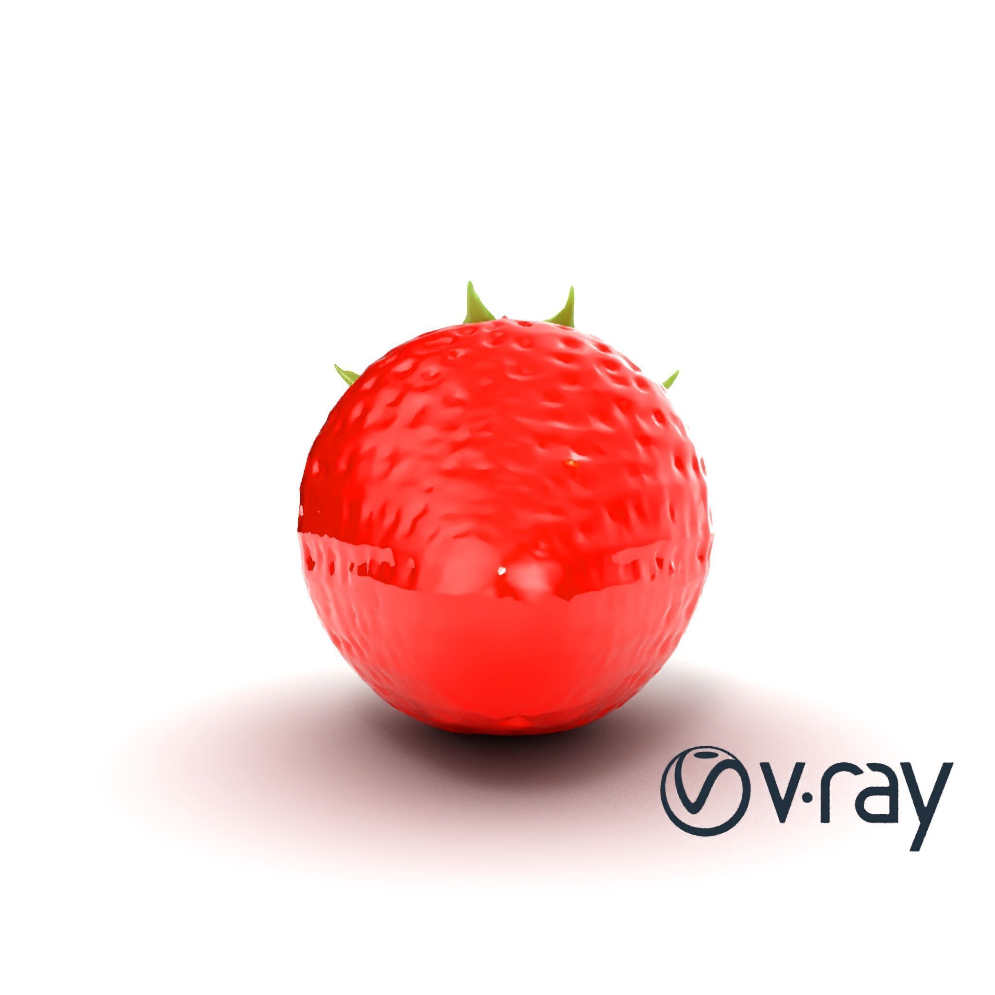 Vibrant Red Strawberry Model Pack Low-poly 3D model_20