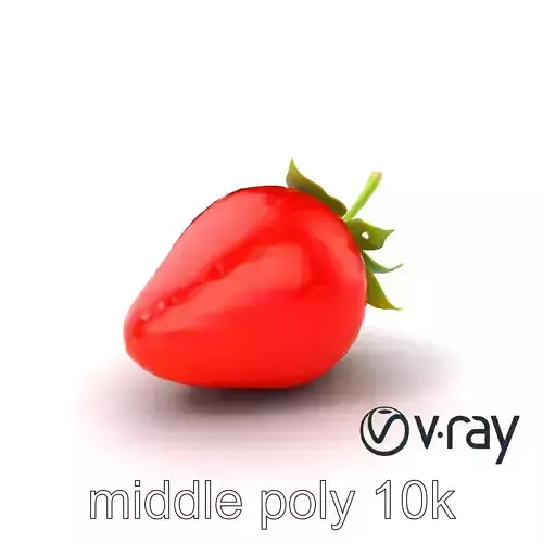 Vibrant Red Strawberry Model Pack