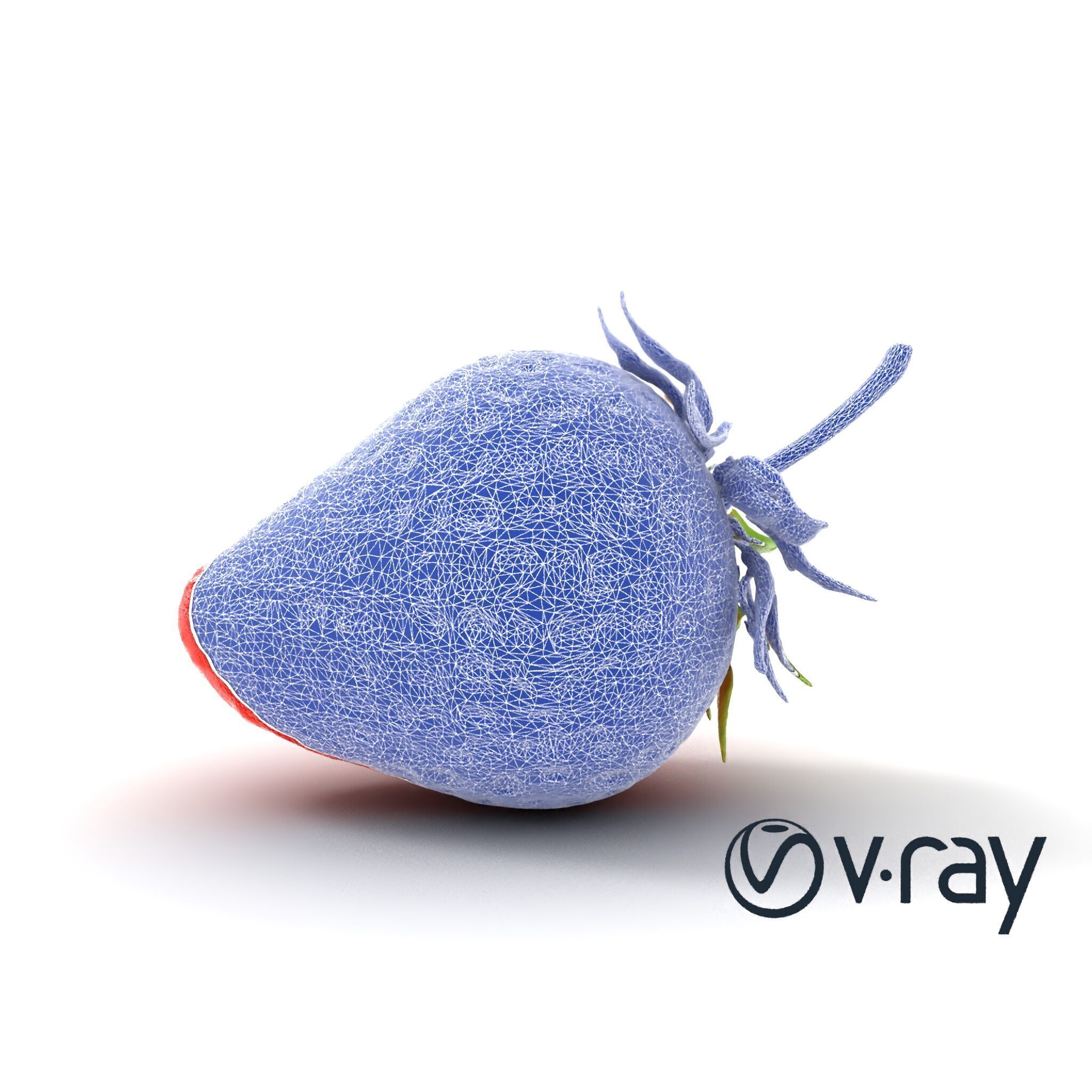 Vibrant Red Strawberry Model Pack Low-poly 3D model_29