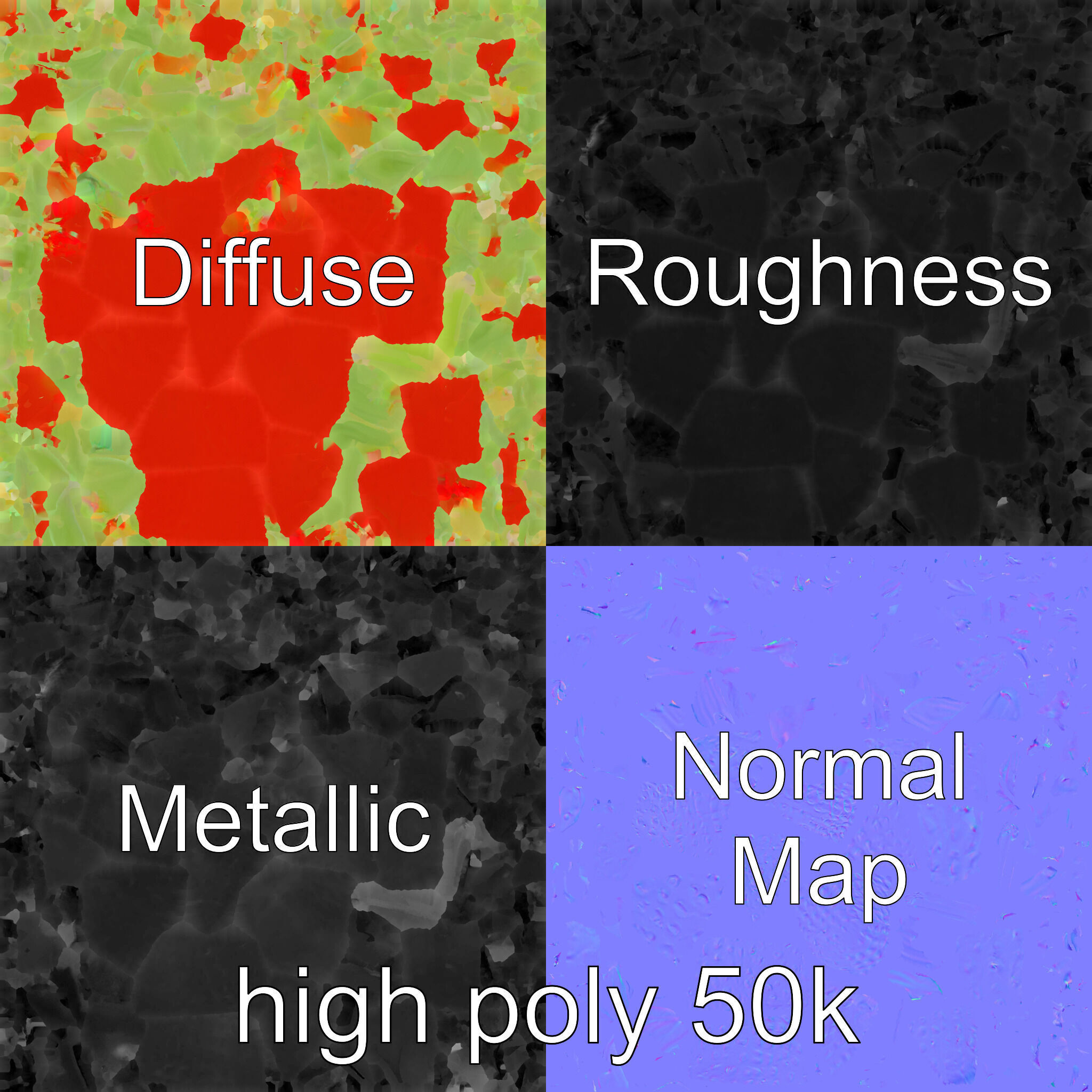 Vibrant Red Strawberry Model Pack Low-poly 3D model_1