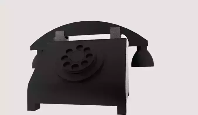 Telephone Rotary Dial Vintages 3D print model