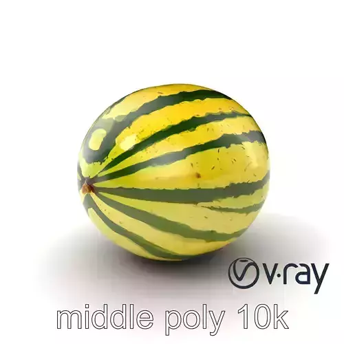Realistic Watermelon Model Pack with Detailed Textures