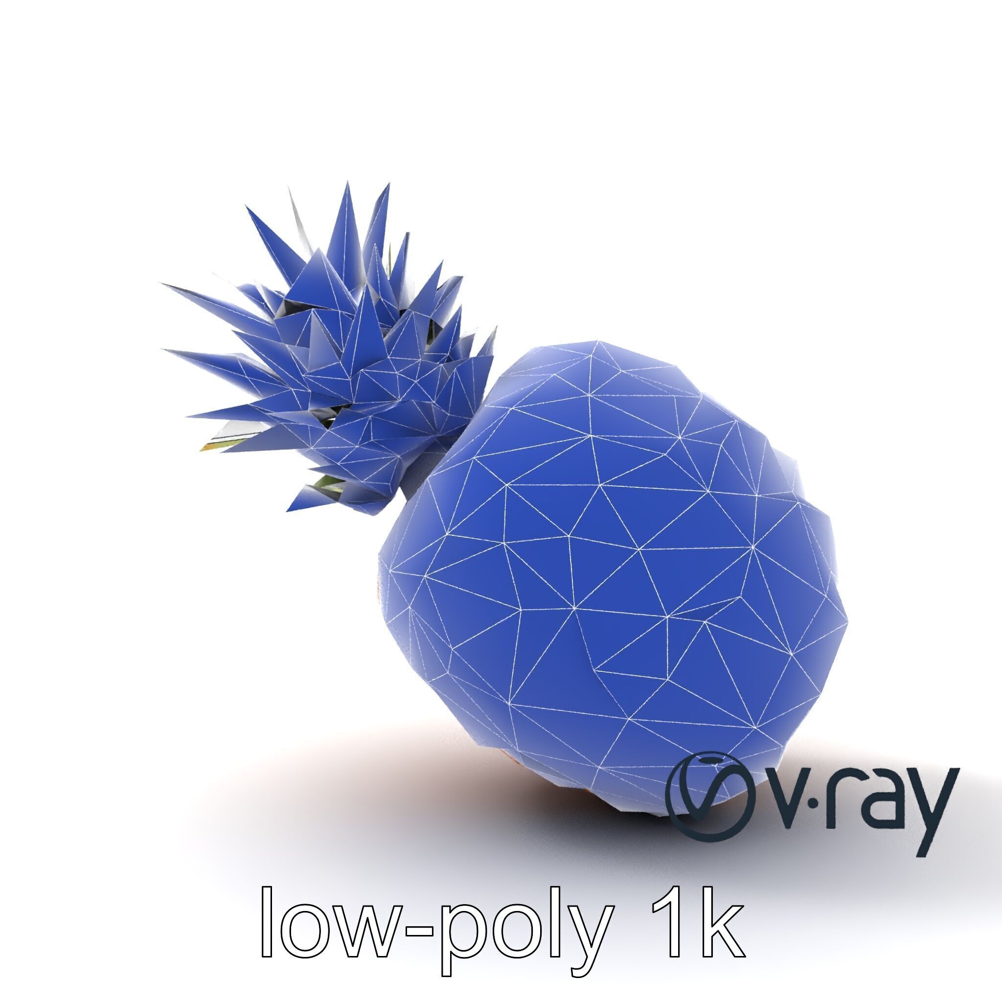 Pineapple Sunlit Textured Surface model pack Low-poly 3D model_24