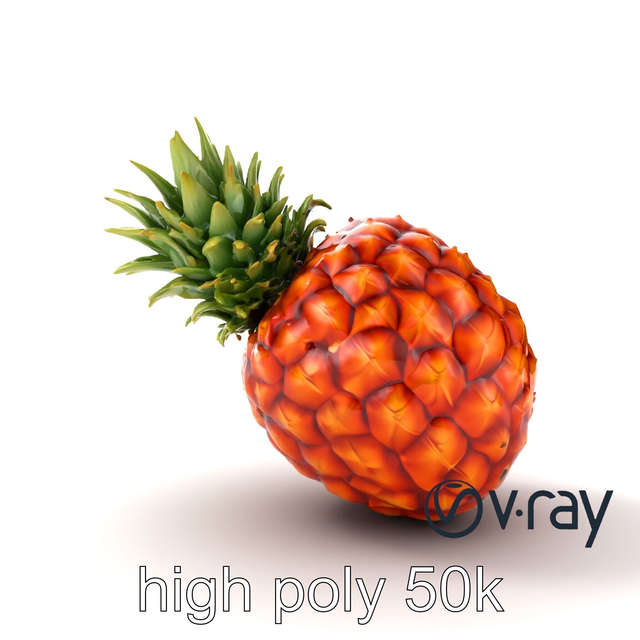 Pineapple Sunlit Textured Surface model pack Low-poly 3D model_20