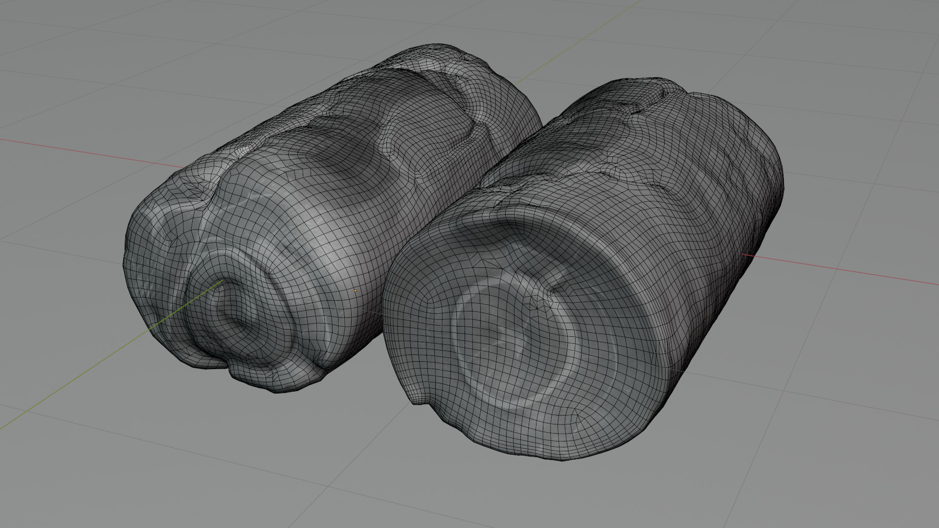 Smoked Ham Roll Meat Low-poly 3D model_40