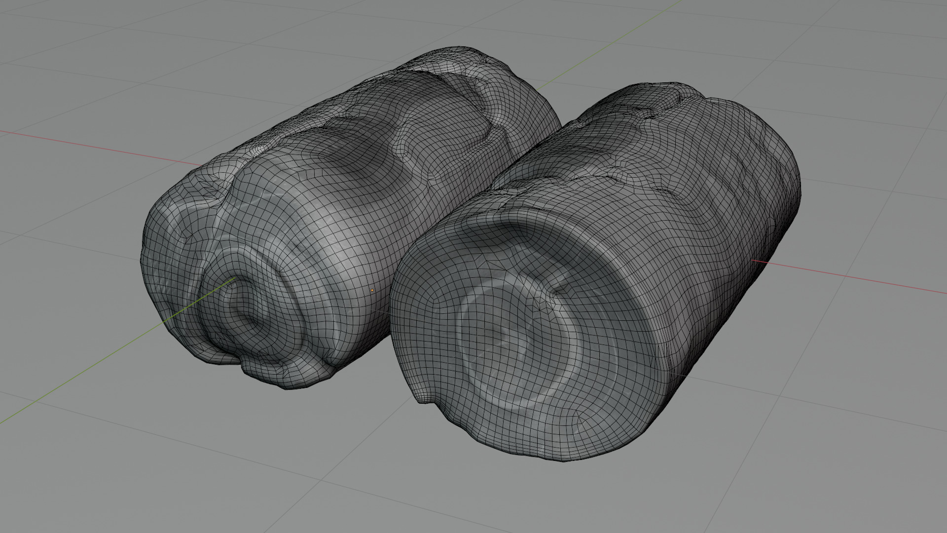 Smoked Ham Roll Meat Low-poly 3D model_37