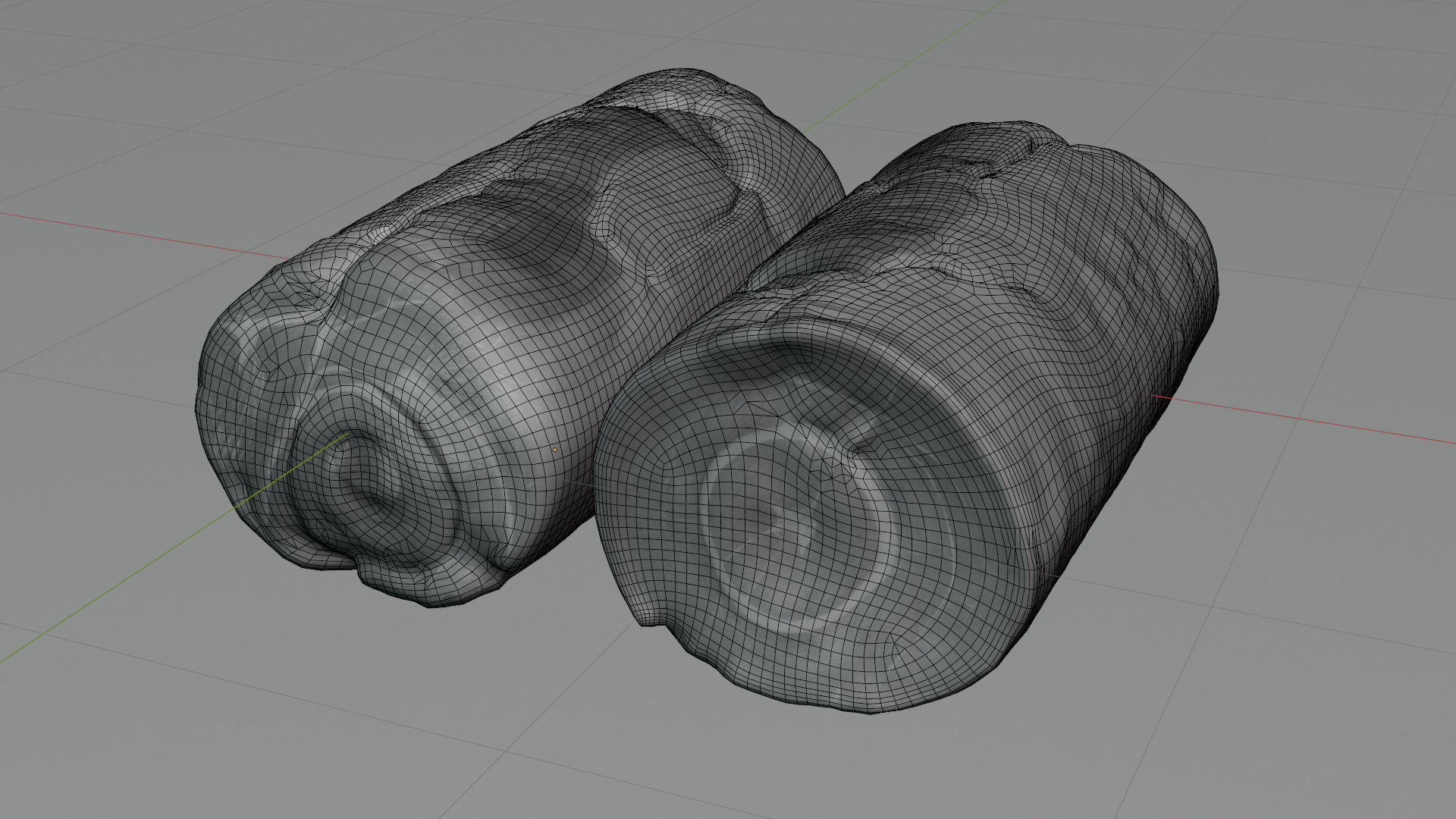Smoked Ham Roll Meat Low-poly 3D model_34