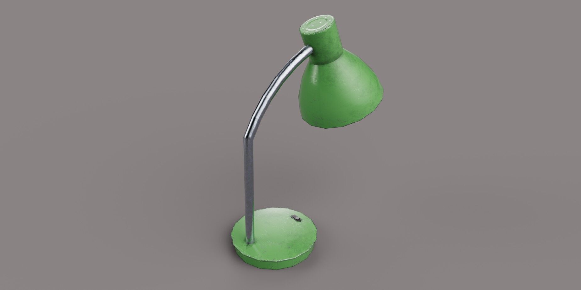 Retro Desk Lamp - Eastern European style Game Ready  Free low-poly 3D model_1