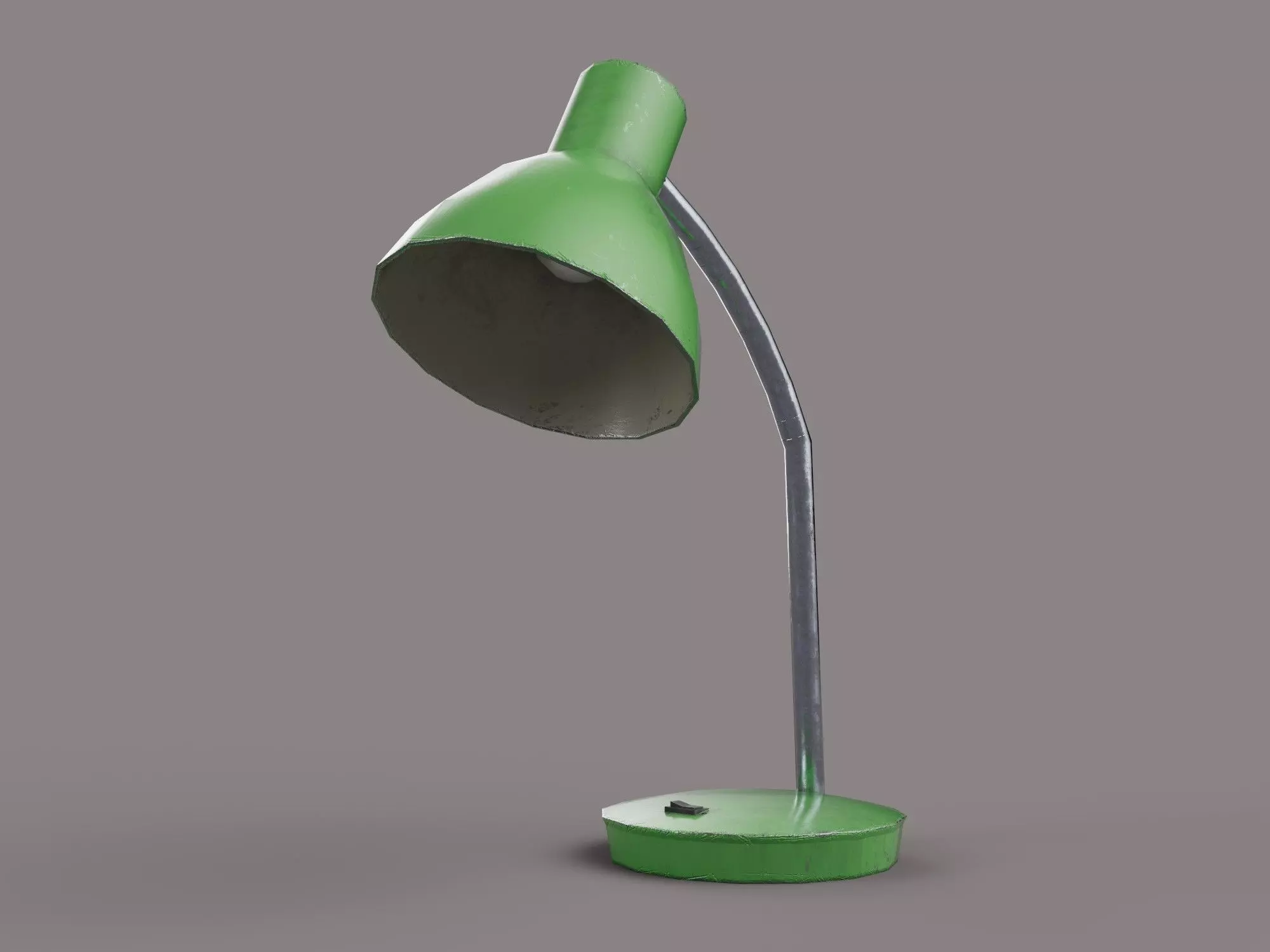 Retro Desk Lamp - Eastern European style Game Ready  Free low-poly 3D model_0