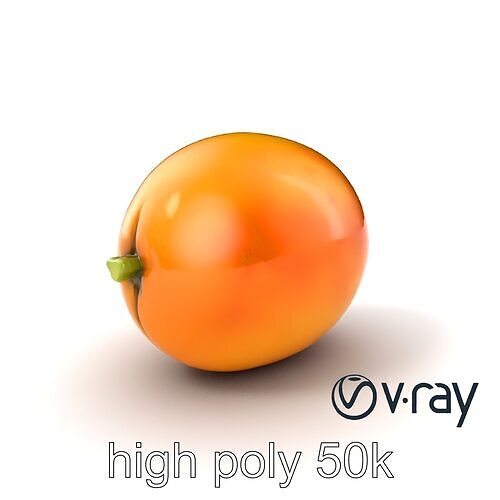 Realistic Mango Fruit Model Pack Low-poly 3D model 7
