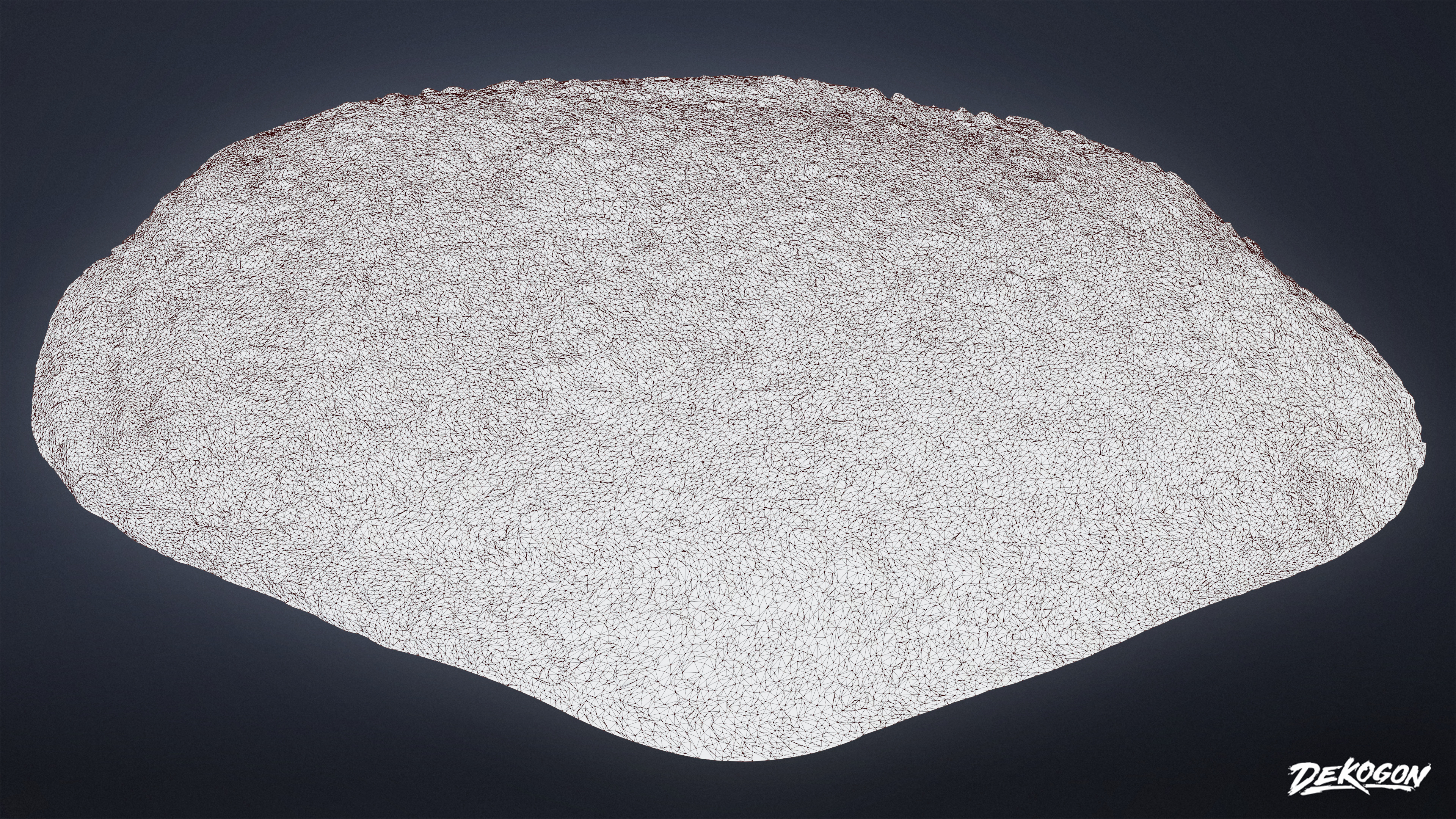 FOLIAGE - Rock Ground Mound 01 - LOW POLY Low-poly 3D model_8