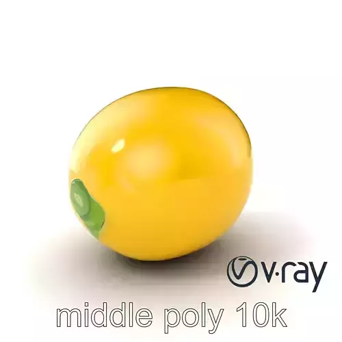 Fresh Yellow Lemon High Detail model pack