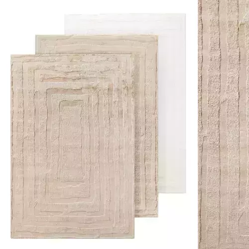 Kiri Wool Rug 3D model