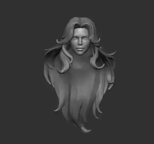 Starfire Headsculpt for Action Figures 3D print model Starfire Headsculpt for Action Figures 3D print model