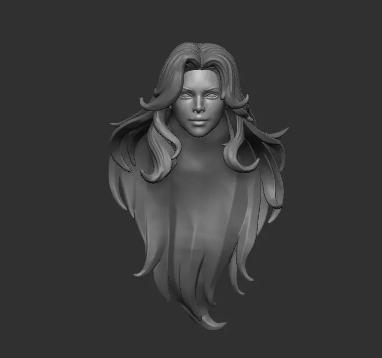 Starfire Headsculpt for Action Figures 3D print model_0