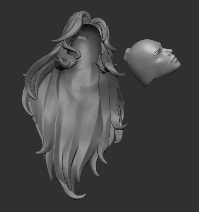 Starfire Headsculpt for Action Figures 3D print model_2