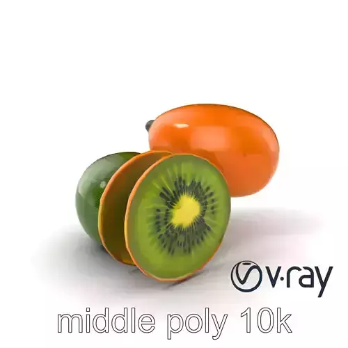 Kiwi Fruit High-Detail 3D Model Pack