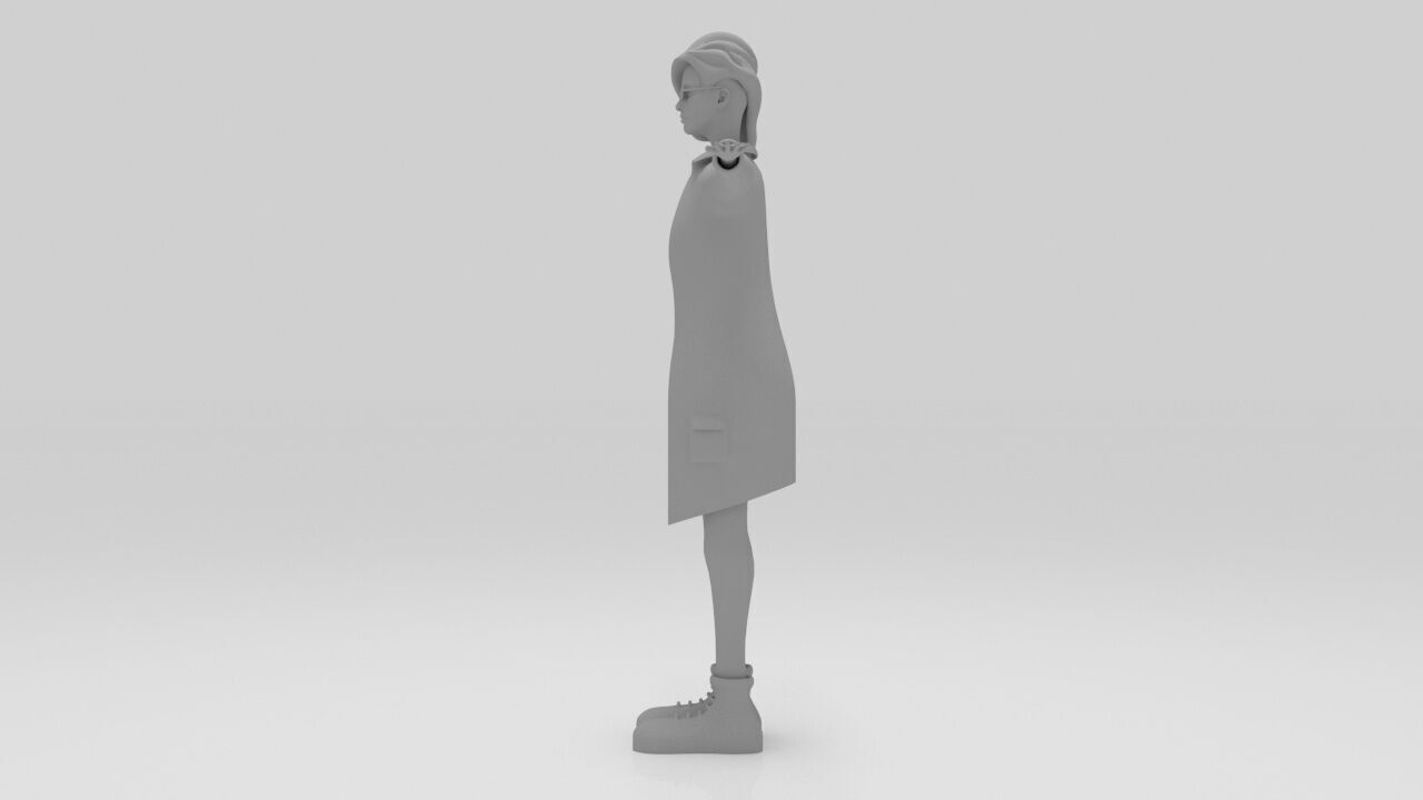 Character Rana rigged  lowpolys  Low-poly 3D model_8